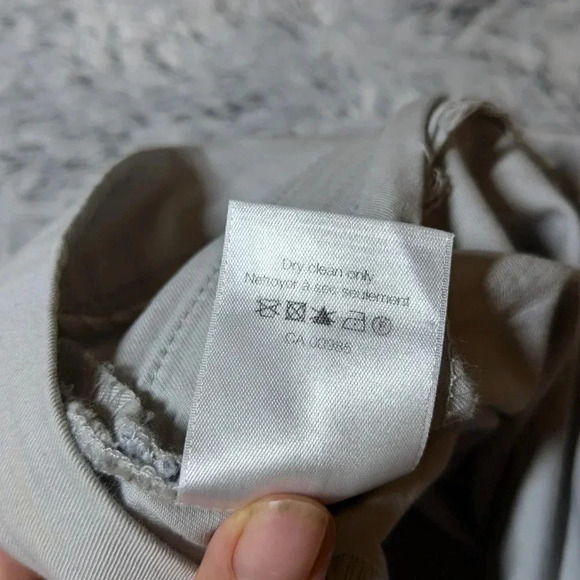 Veronica Beard Gray Pants Carson Moto Size 6 Straight Leg Made in USA - Picture 6 of 11